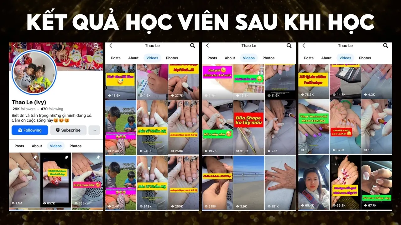 Kết quả kênh của Thao Le (Ivy)