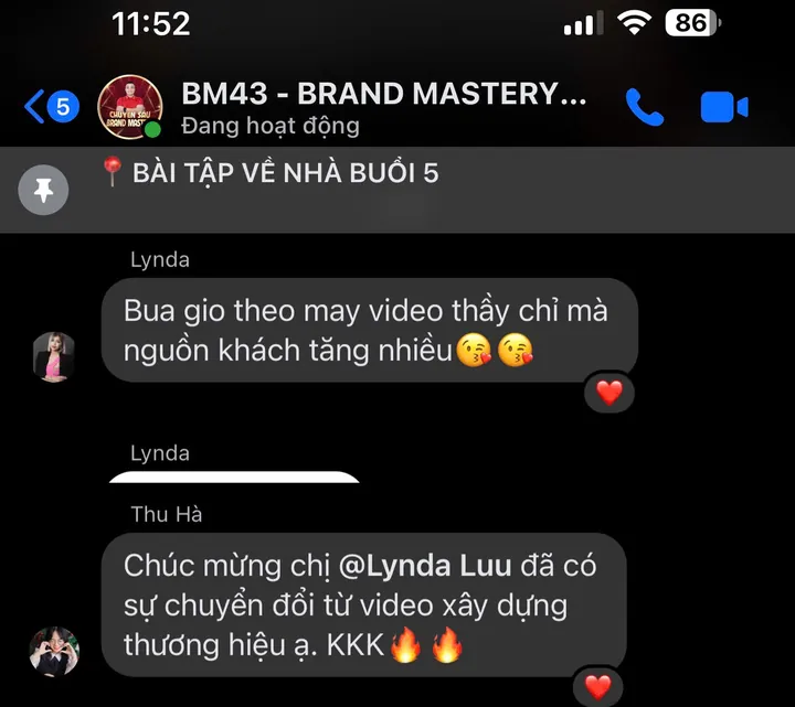 Tin nhắn của Lynda Luu