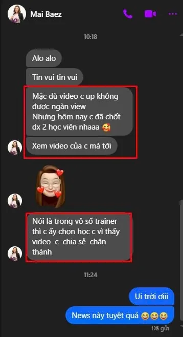 Tin nhắn của Mai Baez