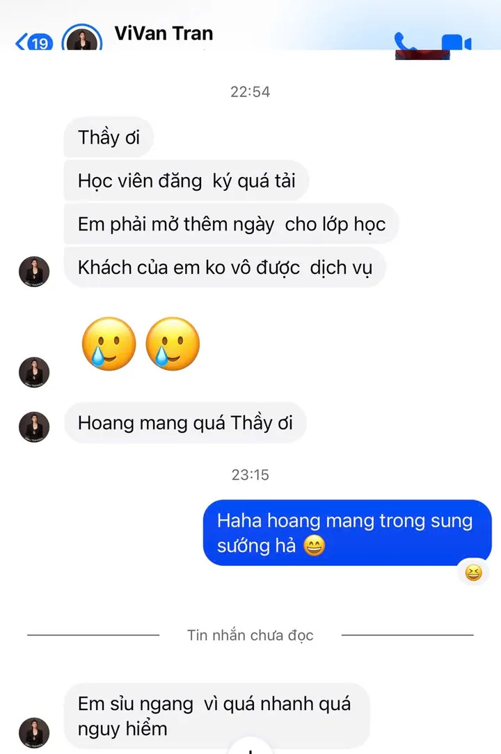 Tin nhắn của ViVan Tran
